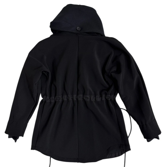 Paskho Fleece Lined Women’s Cocoon Jacket Sz Small Black - Picture 4 of 9